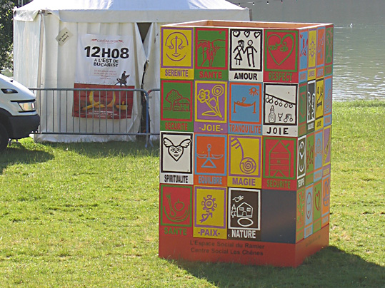 Tour affichant les pictogrammes.